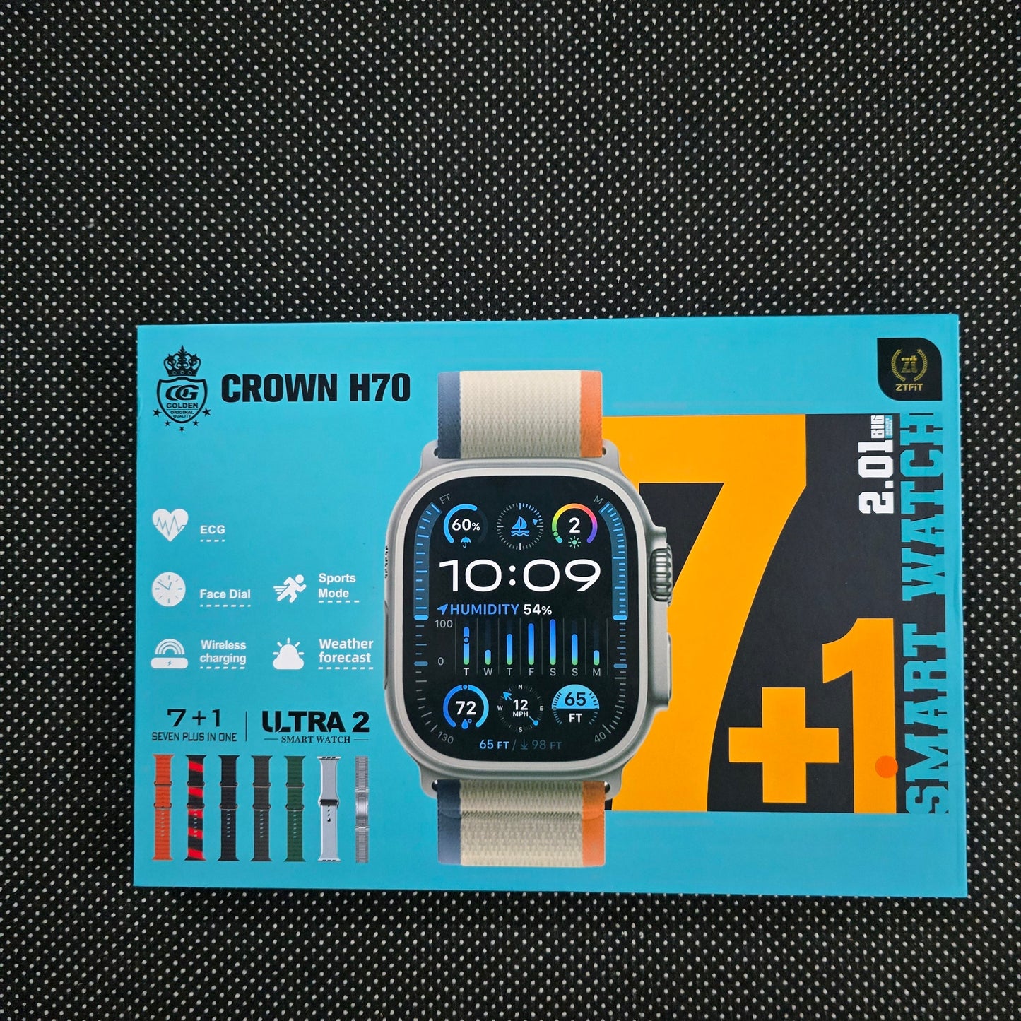 Japan Imported  airpods Pro & Crown H70 Ultra 2 Smartwatch Combo Deal