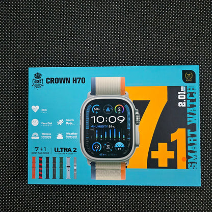 Japan Imported  airpods Pro & Crown H70 Ultra 2 Smartwatch Combo Deal