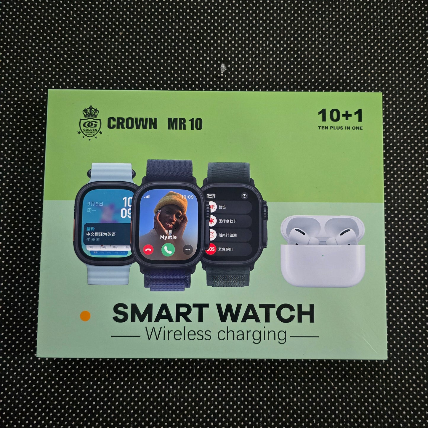 CROWN MR 10 Smart Watch with Airpods