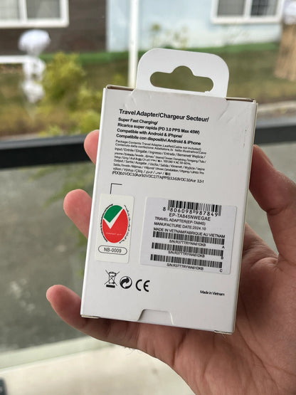 Samsung 45W Fast Charging Adapter