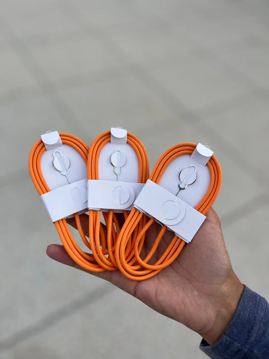 Original PD 60W Fast Charger Braided USB C Cable for iPhone 17 16 15 Pro Max